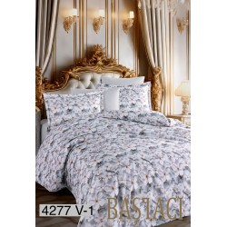 4277 Dijital Baskılı Pamuklu Çift Kişilik Nevresim Takımı V1