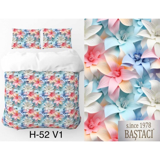 H-52-V1 Reaktif Baskı Koyu Dijital Nevresim Kumaş H-52-V1 Reaktif Baskı Koyu Dijital Nevresim Kumaş