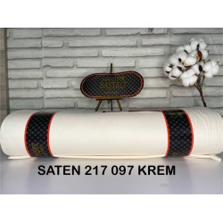 217097 Saten Kumaş Krem